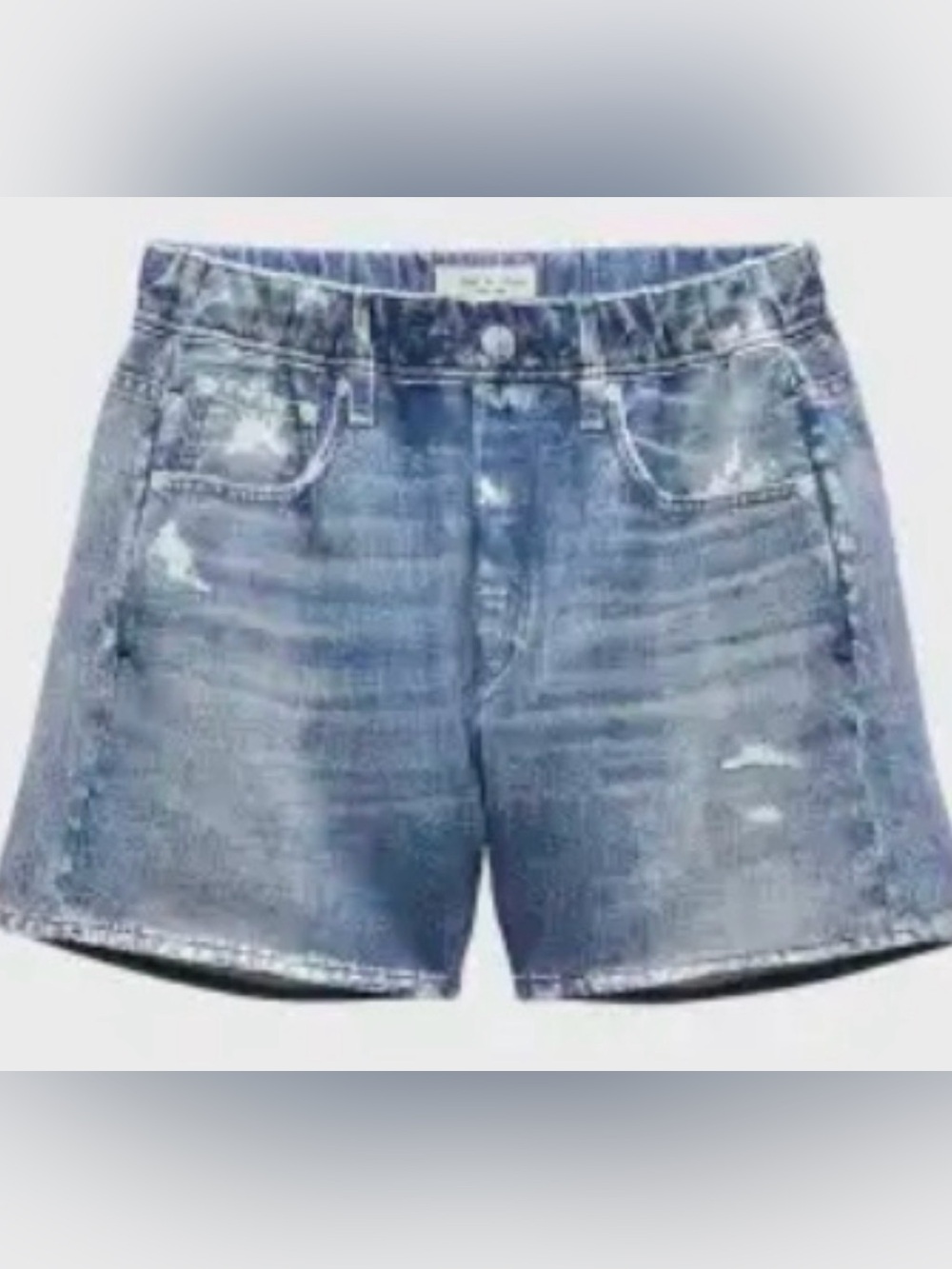LANE Los Angeles Apparel Cotton-Terry Blue Athletic Shorts